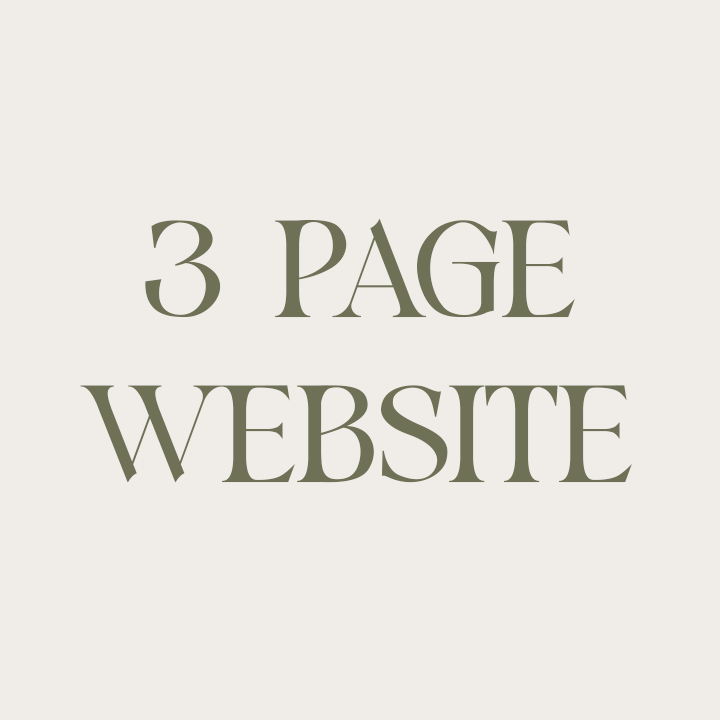 3 Page Website