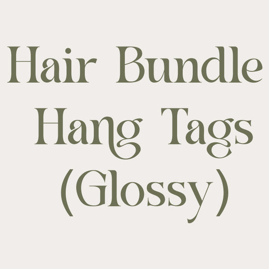 Standard Hair Bundle Hang Tags - Glossy
