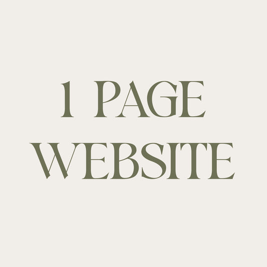 1 Page Website