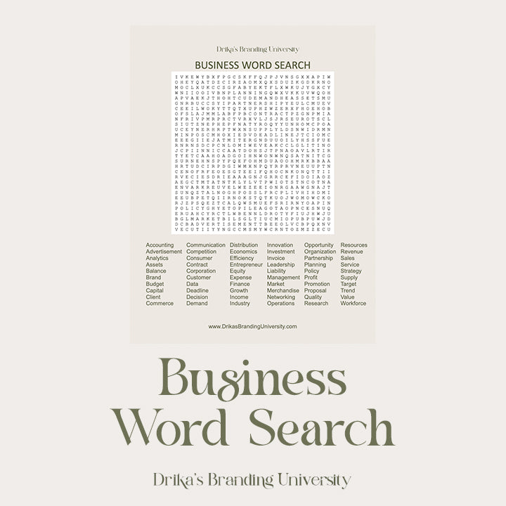 Business Word Search