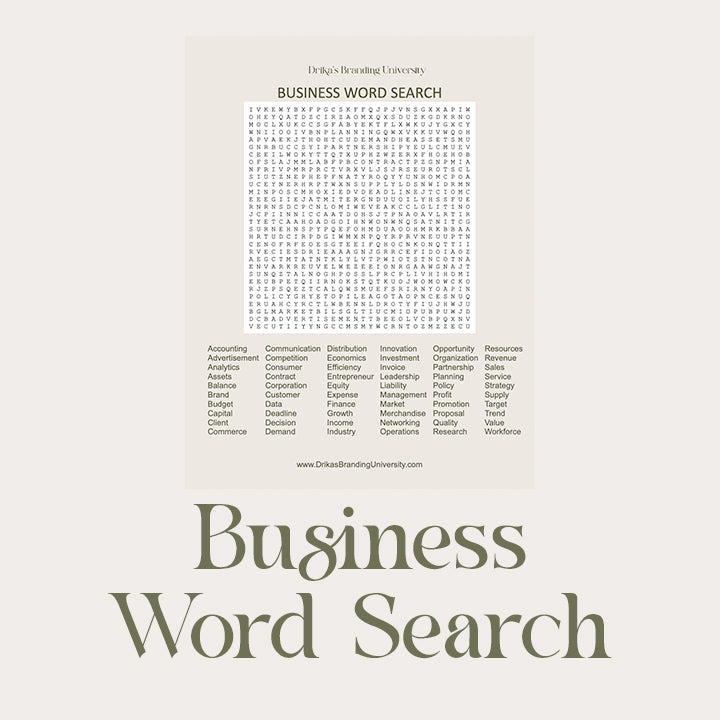 Business Word Search