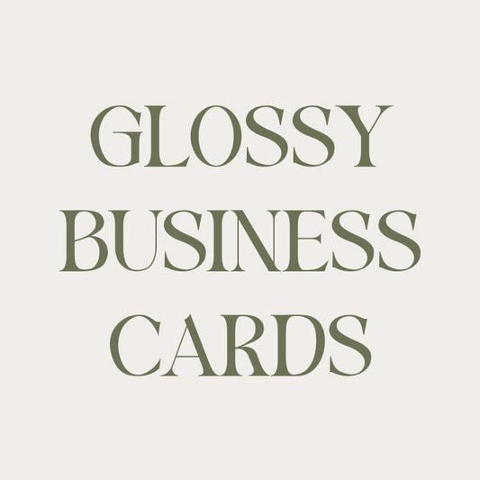 Standard Business Cards - Glossy