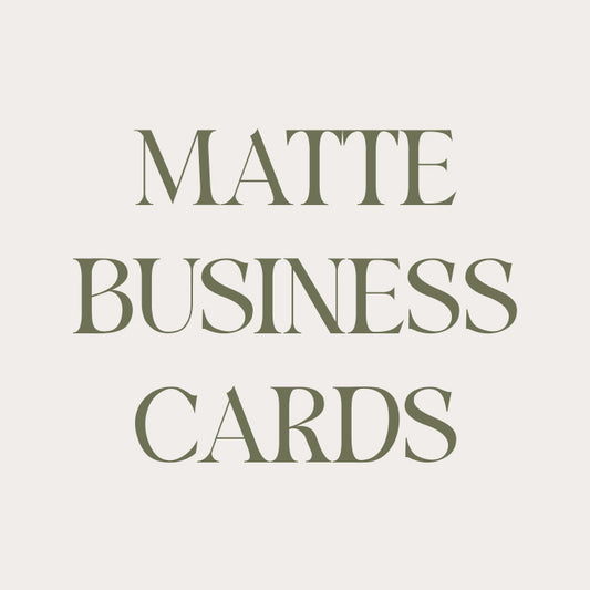 Standard Business Cards - Matte