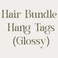 Standard Hair Bundle Hang Tags - Glossy