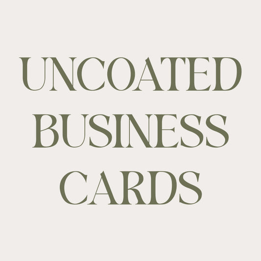 Standard Business Cards - Uncoated